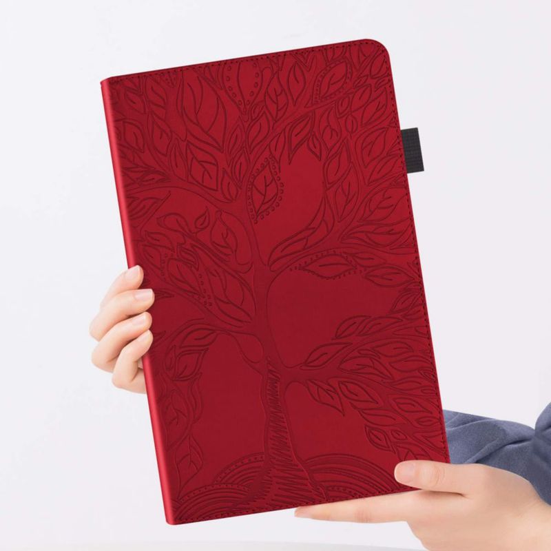 Funda TIPOYOROO Galaxy Tab A7 Lite 8.7" Cuero PU Roja