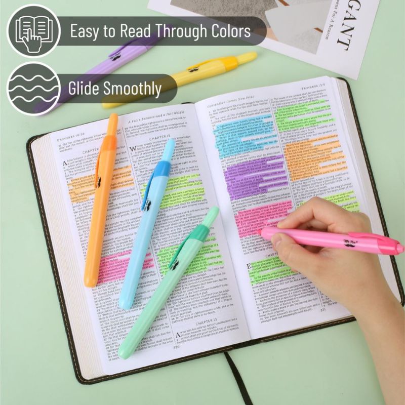 Resaltadores Mr. Pen 6 unidades colores brillantes