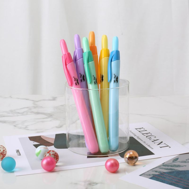 Resaltadores Mr. Pen 6 unidades colores brillantes