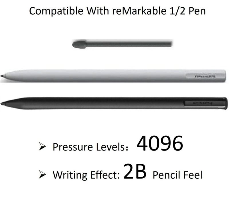 Puntas para lápiz fllynewrite para stylus Remarkable 10 piezas negras