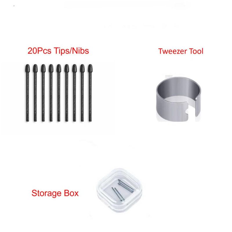 Puntas para lápiz fllynewrite para stylus Remarkable 10 piezas negras