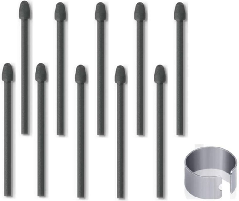 Puntas para lápiz fllynewrite para stylus Remarkable 10 piezas negras