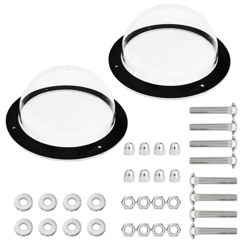 Ventana para Cerca de Perro FMOACEN 2 Piezas Cúpula Acrílica Transparente 31.5 cm