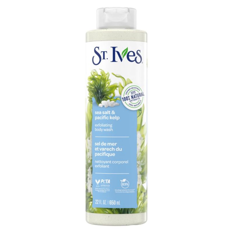 Gel de Baño St. Ives Sal Marina y Algas del Pacífico 650 ml