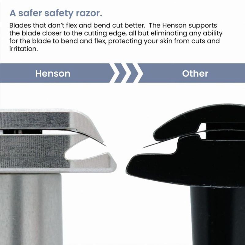Maquinilla de afeitar Henson Copper de doble filo de seguridad para hombres y mujeres