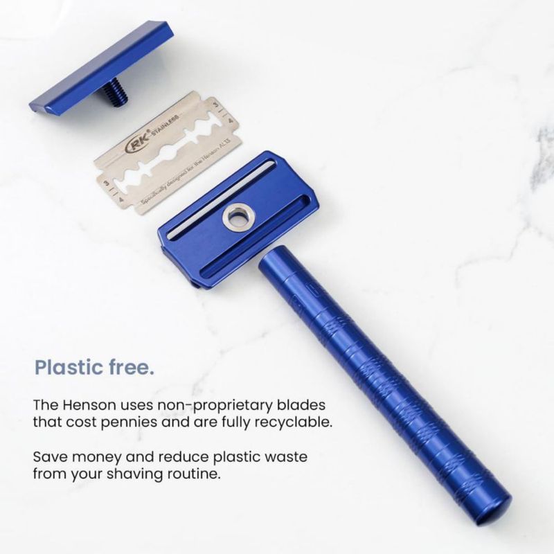 Maquinilla de afeitar Henson Copper de doble filo de seguridad para hombres y mujeres