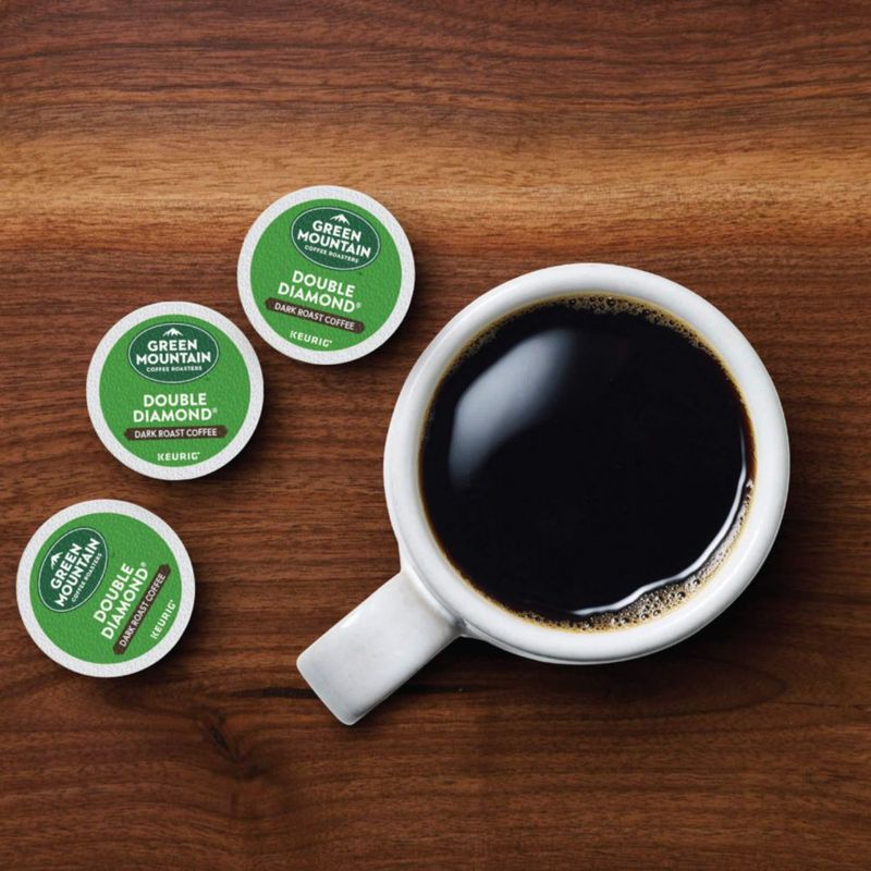 Cápsulas de café Green Mountain Double Diamond Dark Roast 96 unidades