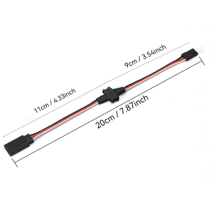 Ensamblaje de Cable Fraternize 3Pin Conector Magnético JR 20 cm