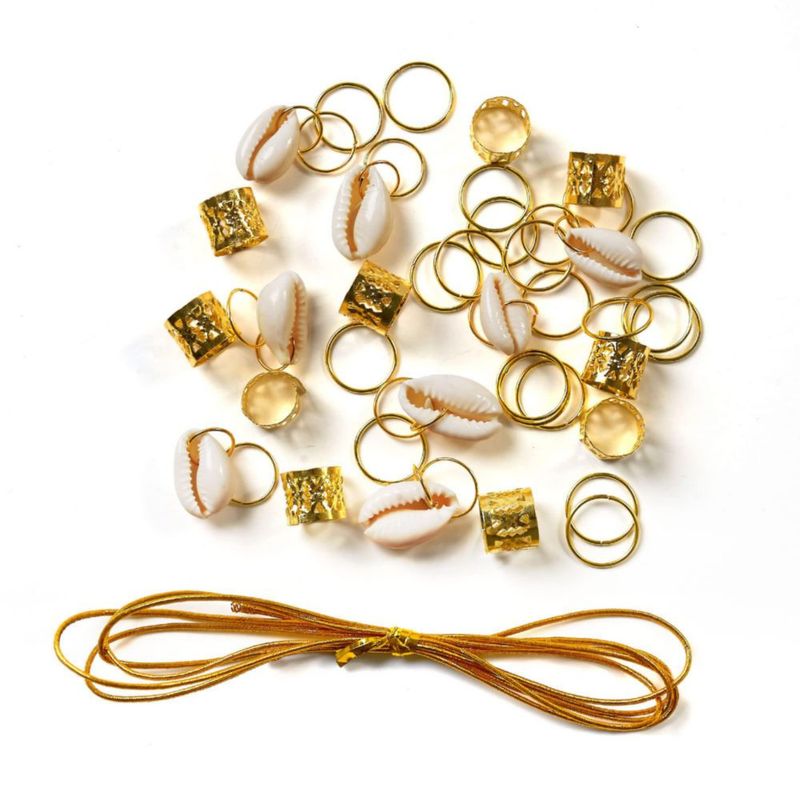 Kit DIY de 34 piezas de charms para el cabello Red by Kiss – Rojo