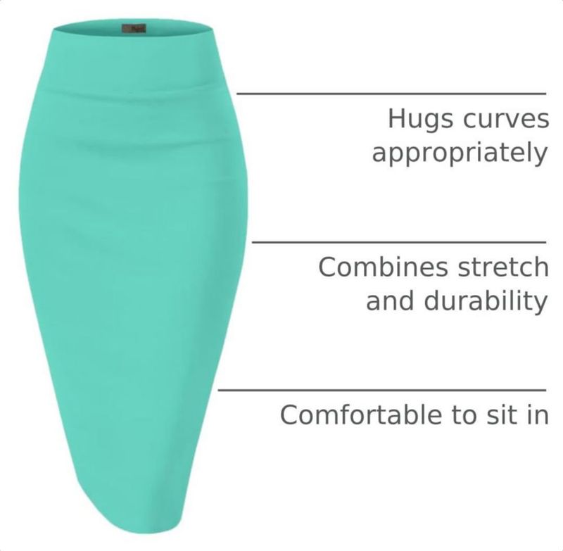 Falda Hybrid & Company KSK45002 Menta L