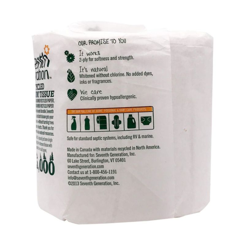 Papel higiénico Seventh Generation 500 hojas 500 unidades