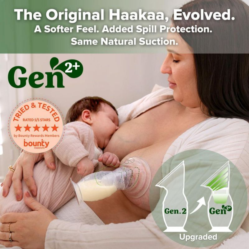 Bomba de Pecho haakaa Gen.2 Plus 100 ml con Protección Anti‑derrame