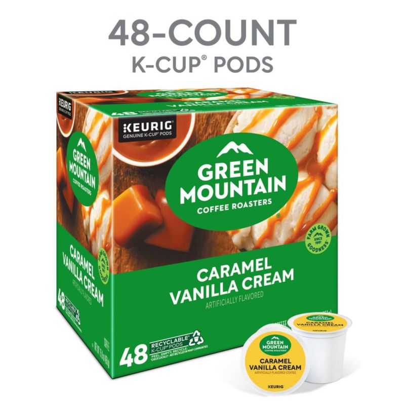 Cápsulas de café Green Mountain Caramel Vanilla Cream 48 unidades
