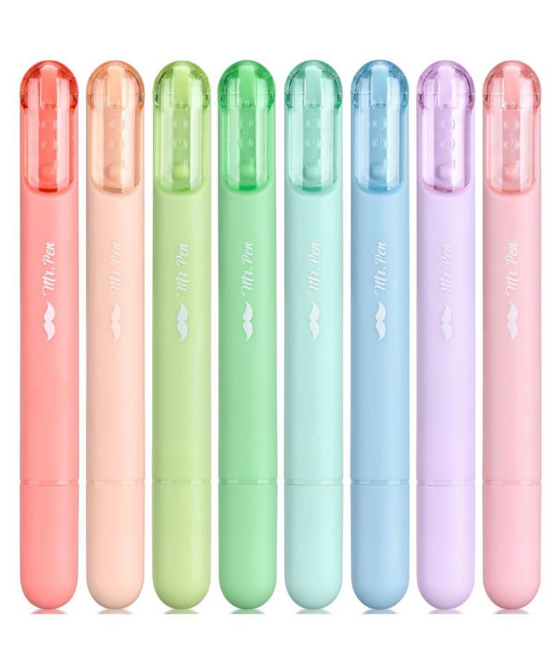 Resaltadores Mr. Pen – Pack de 8 colores pastel