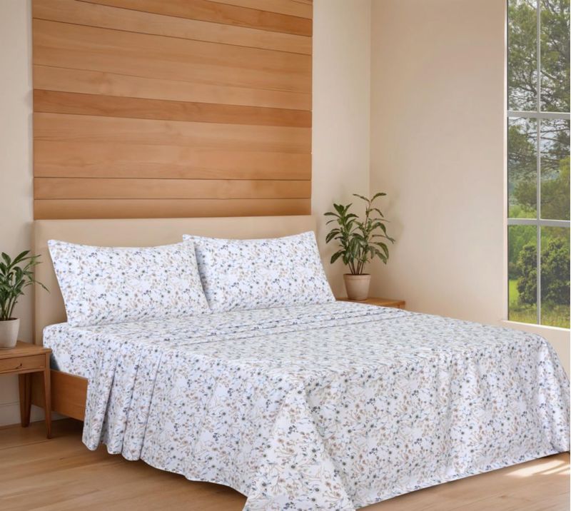 Sábanas RUVANTI de Algodón Orgánico para Cama Queen Tranquil
