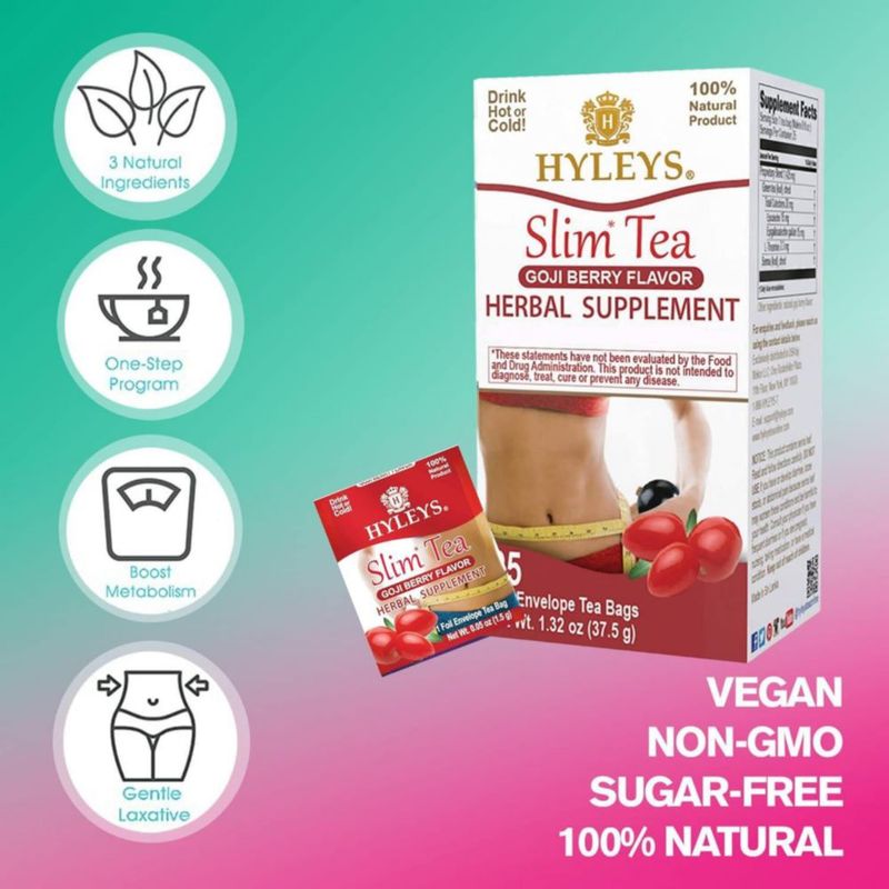 Té Herbal HYLEYS Slim Tea Goji Berry 50 bolsas