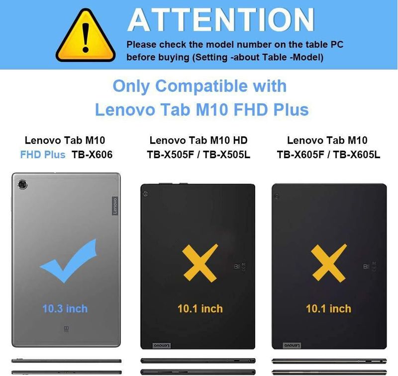 Funda para Tablet TIPOYOROO Lenovo Tab M10 FHD Plus 10.3" Negra