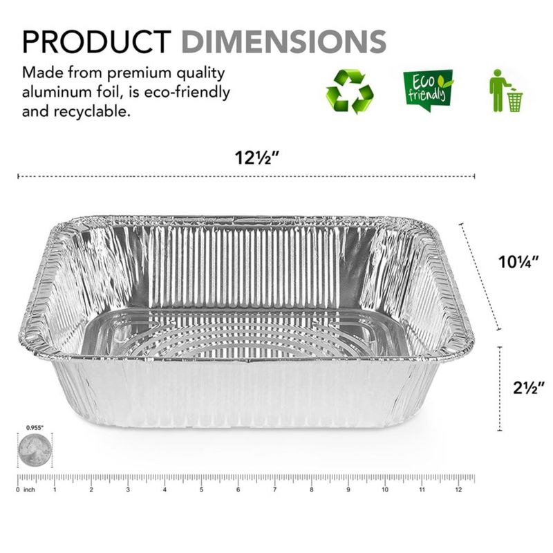 Bandeja para hornear Stock Your Home 32 × 26 × 6 cm paquete de 40