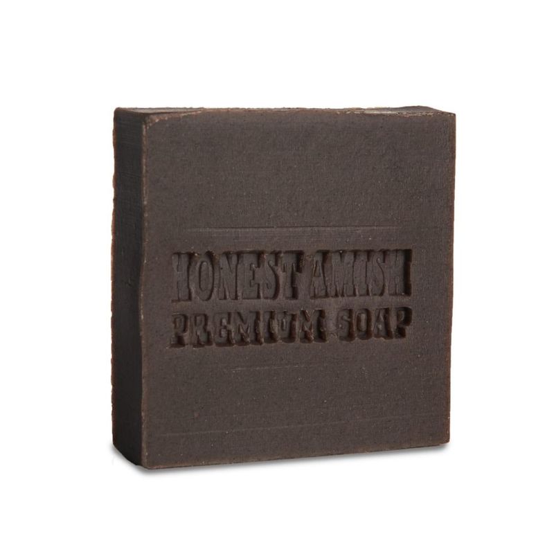 Jabón barra exfoliante natural de pachulí Honest Amish