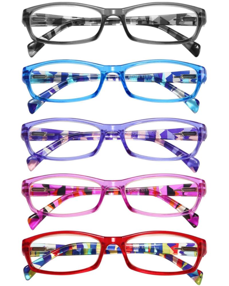 Gafas de Lectura Gaoye Pack de 5 con Luz Azul para Mujer