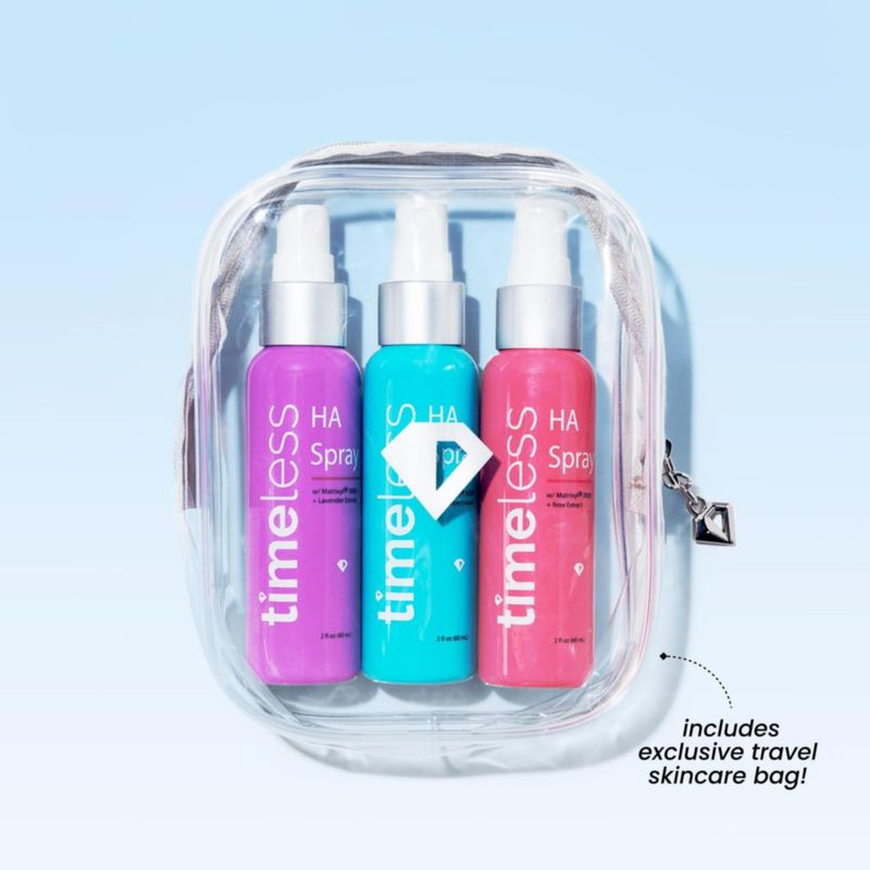 Set de Spray Mini Hidratante con Péptidos Timeless Skin Care