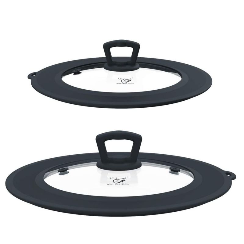 Juego de Tapas para Ollas y Sartenes GLOU-GLOU GOOSE GGG 8-11" de Silicona