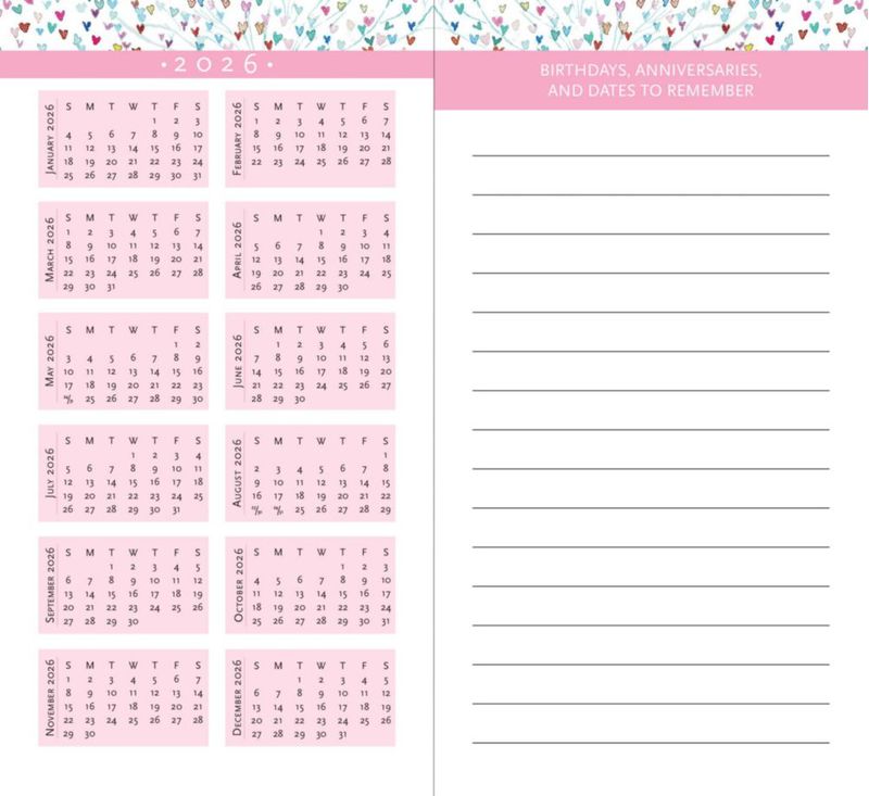 Agenda PETER PAUPER PRESS 9 cm x 16 cm 2024‑2025