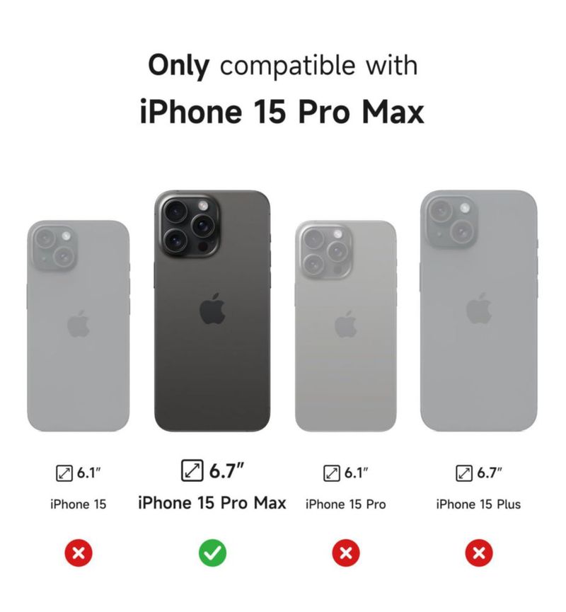 Funda SURITCH para iPhone 15 Pro Max de 67" con soporte magnético