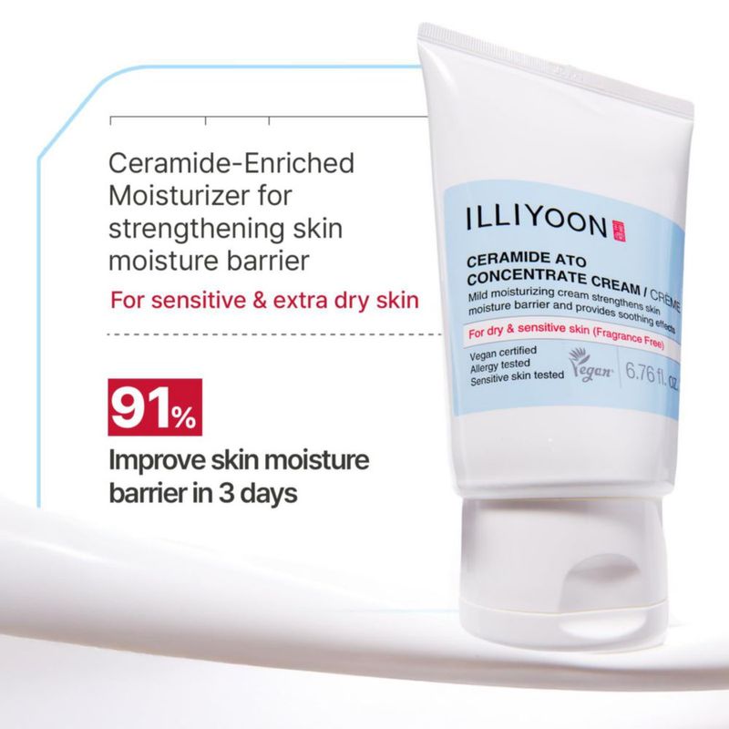 Crema hidratante Illiyoon Ceramide Ato 75 ml para piel sensible