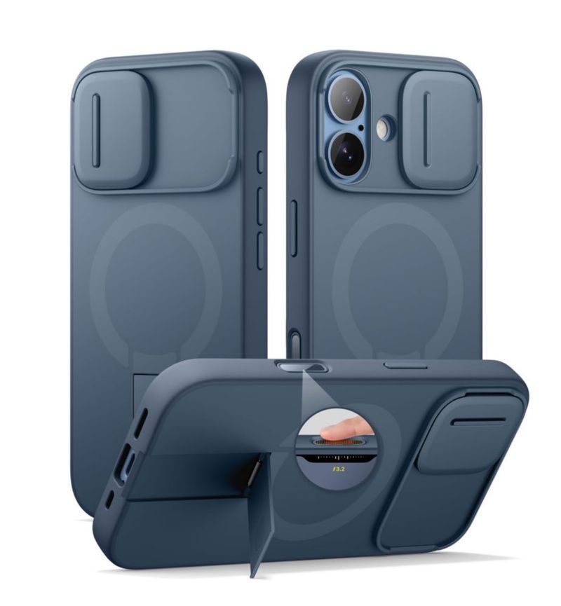 Funda SURITCH para iPhone 17 (63\") con MagSafe y soporte – Azul