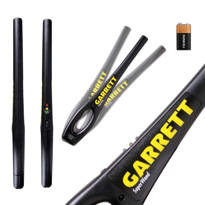 Detector de metales Garrett SuperWand varilla de seguridad profesional