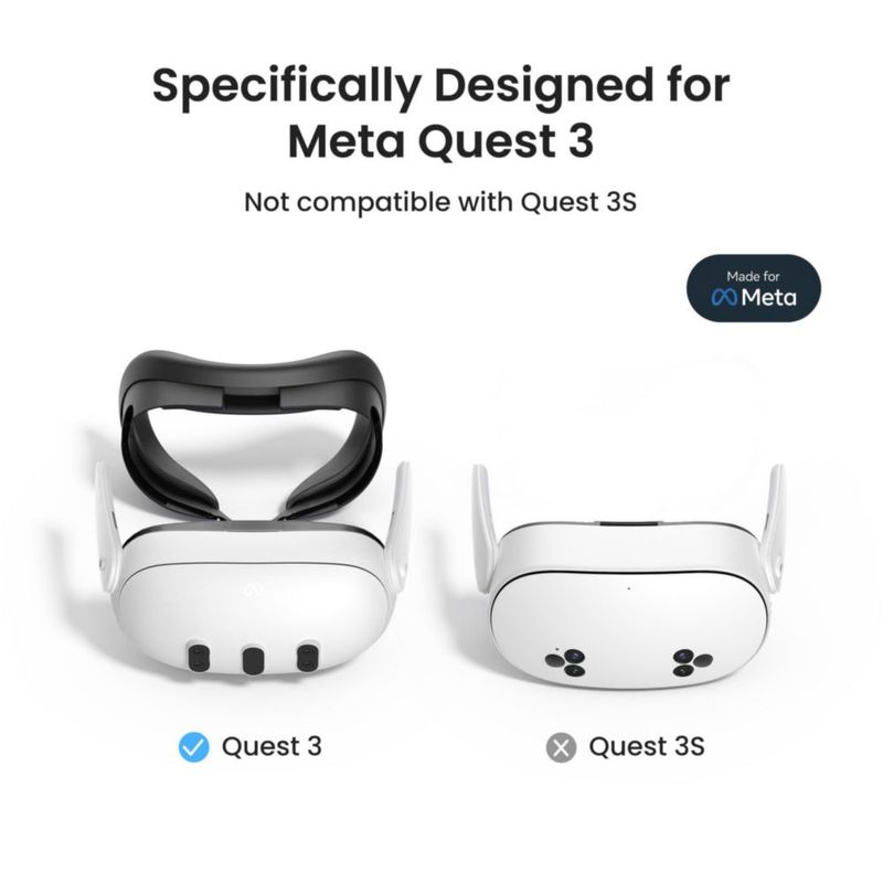 Cubierta facial de silicona KIWI Design F3 para Meta Quest 3