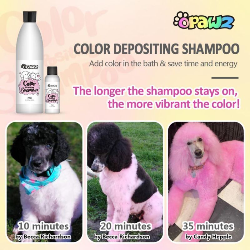 Champú OPAWZ de Color Depositante para Perro y Gato 500 ml Fucsia