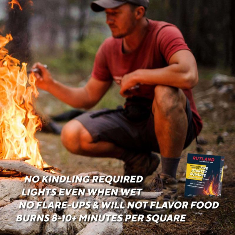 Cubos encendedores Fire Starter Squares Rutland Safe Lite 21 kg 144 piezas