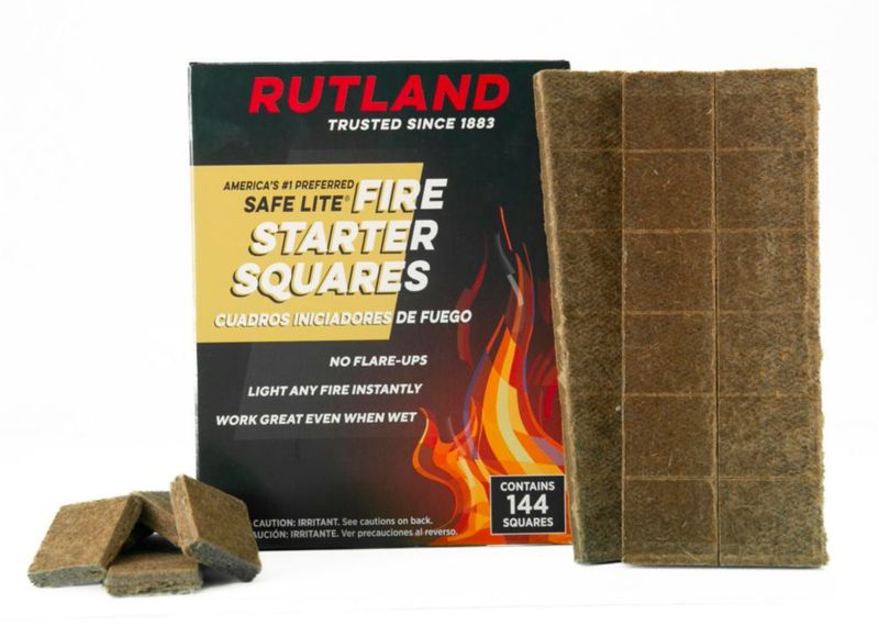 Cubos encendedores Fire Starter Squares Rutland Safe Lite 21 kg 144 piezas