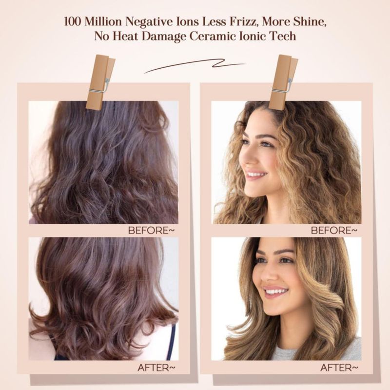 Cepillo secador de pelo de viaje Hair Trends Nano Titanium 2 en 1