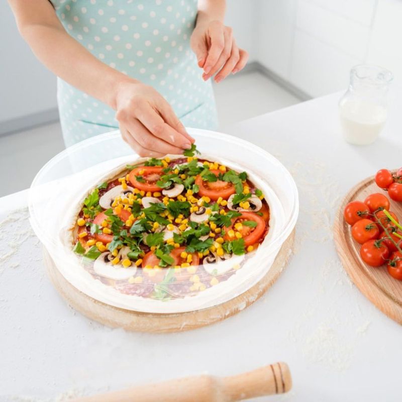 Contenedor para Alimentos FMOACEN Transparente 29 cm con 2 Compartimentos