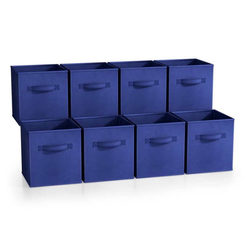 Cubos de Almacenamiento Sorbus Pack de 8 en Azul Real 27x27x28 cm