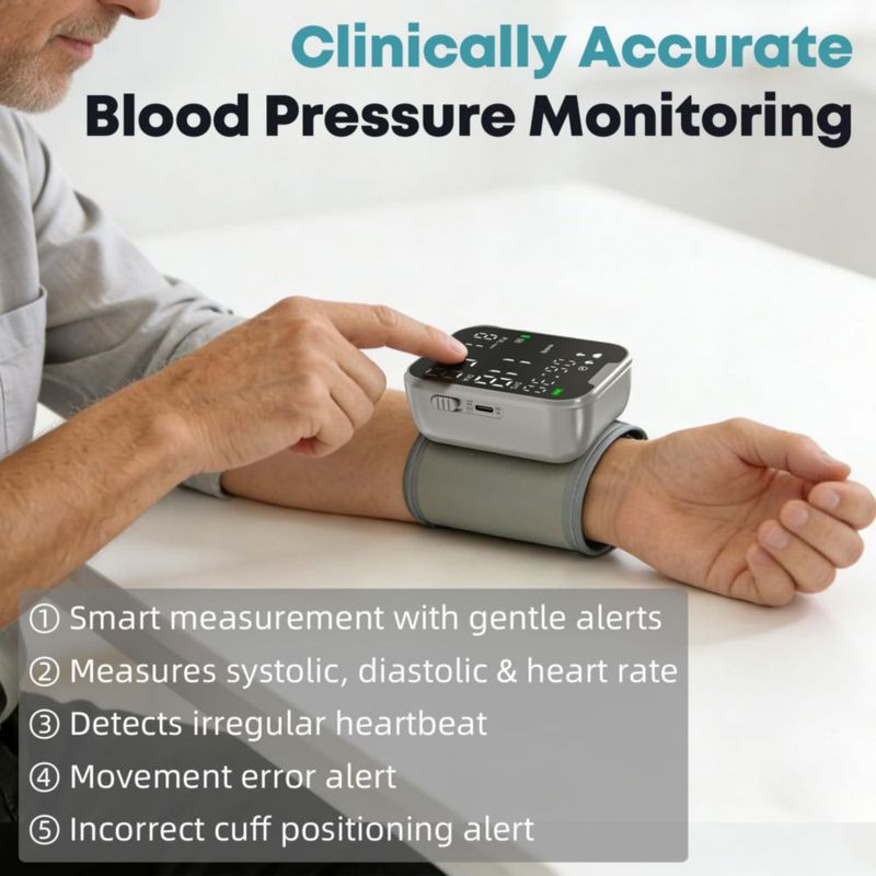 Monitor de Presión Arterial GUAEVER Recargable para Muñeca