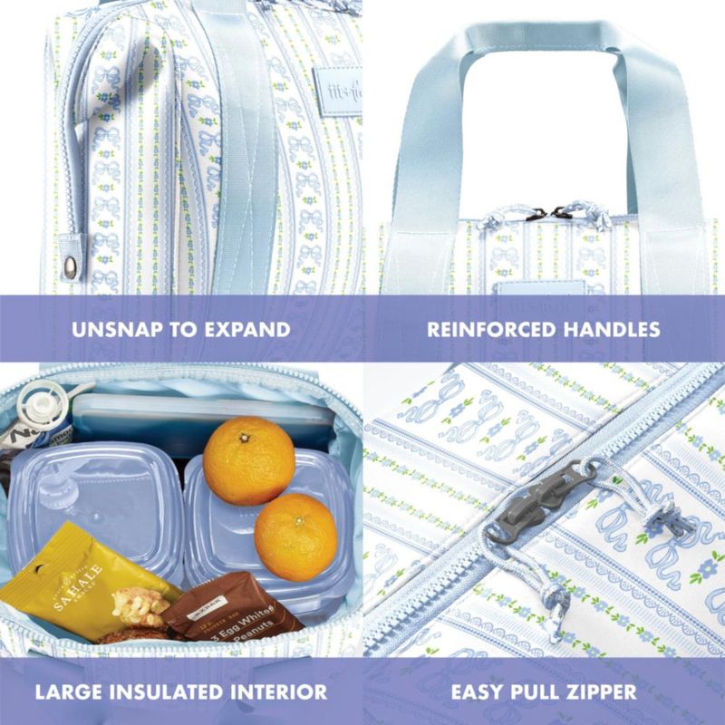 Bolsa de Almuerzo Fit & Fresh 25 × 15 × 23 cm con Paquete de Hielo