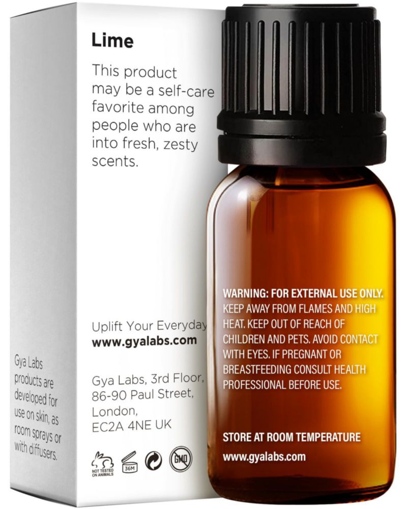 Aceite Esencial de Lima Gya Labs 10 ml para Aromaterapia