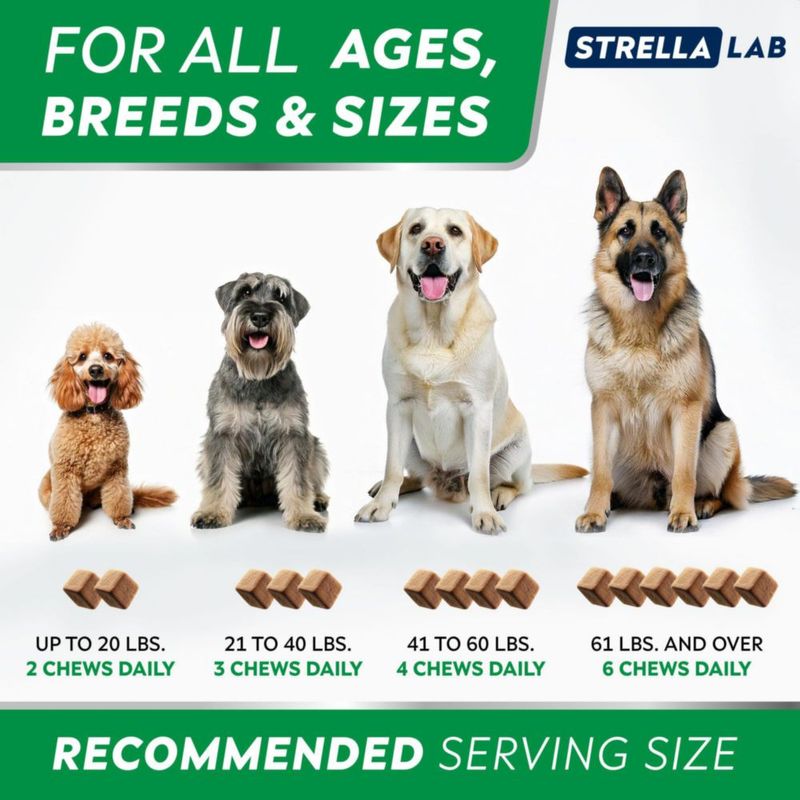 Masticables para Perro STRELLALAB Alivio de Alergias y Picor Omega 3
