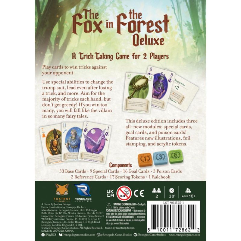 Juego de mesa Renegade Game Studios Fox in the Forest