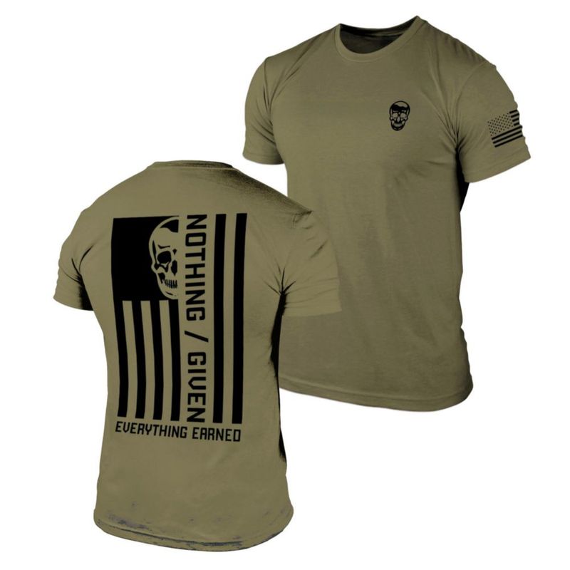 Camiseta Gymreapers Valor de secado rápido color verde militar