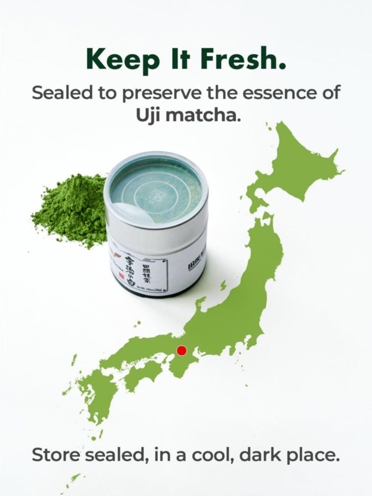 Matcha en polvo de té verde TAGASHIRA CHAHO Uji no Shiro 30 g