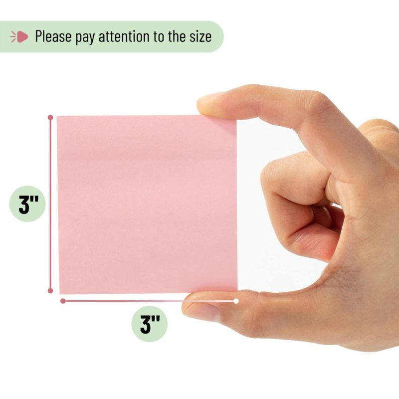 Notas adhesivas Mr. Pen 8 cm 24 blocs 1440 hojas en tonos pastel