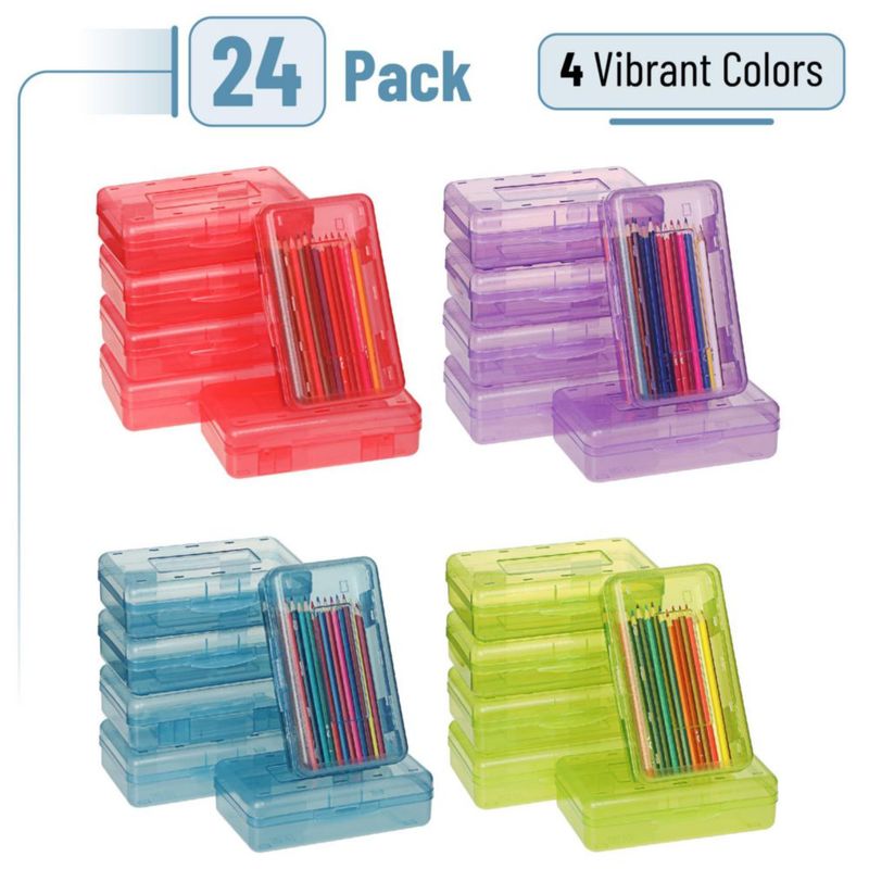 Estuche para lápices Mr. Pen 24 unidades colores surtidos plástico