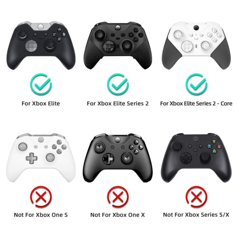 Mcbazel Repuestos de acero inoxidable para las palancas traseras de Xbox Elite