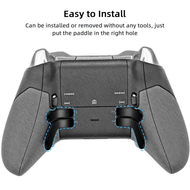 Mcbazel Repuestos de acero inoxidable para las palancas traseras de Xbox Elite