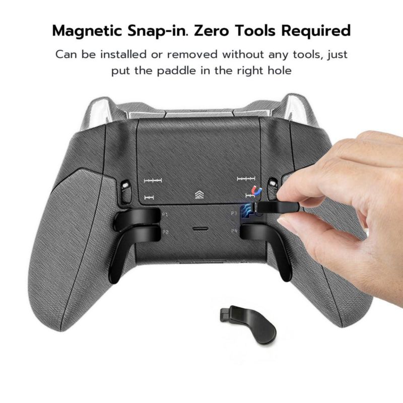 Mcbazel Repuestos de acero inoxidable para las palancas traseras de Xbox Elite